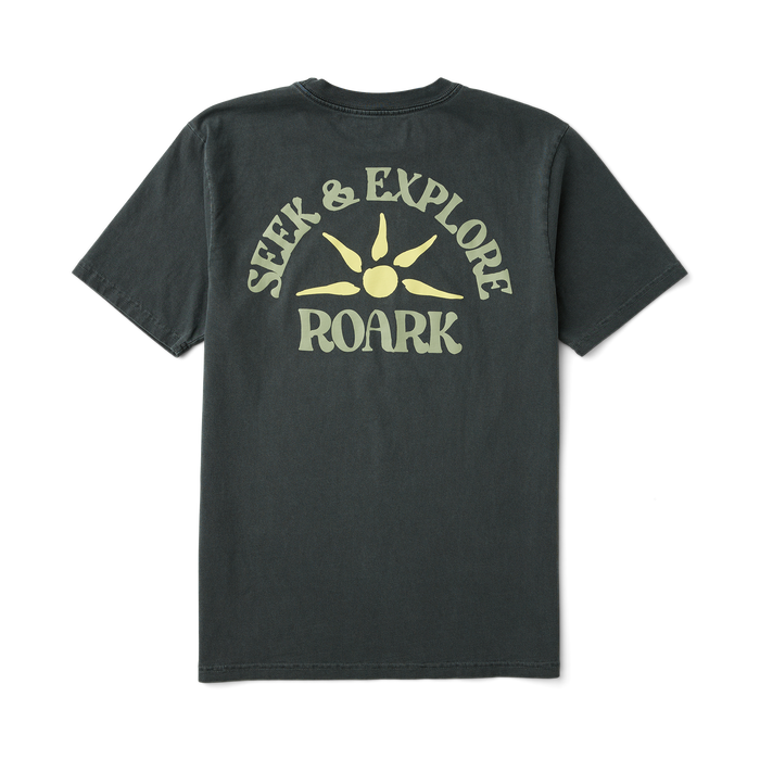 Active Roark shirt featuring a prominent logo, ideal for outdoor adventures and travel.