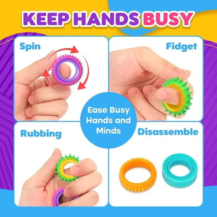 Sensory Spinner Ring Set