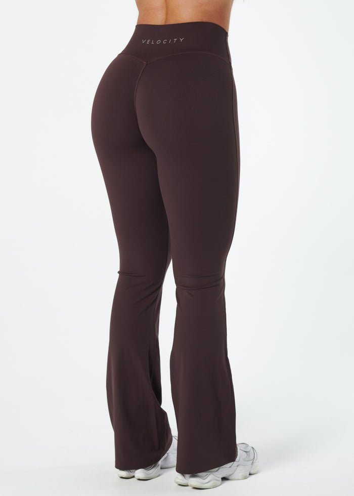 SERENE INVISIBLE SCRUNCH FLARES - COCOA