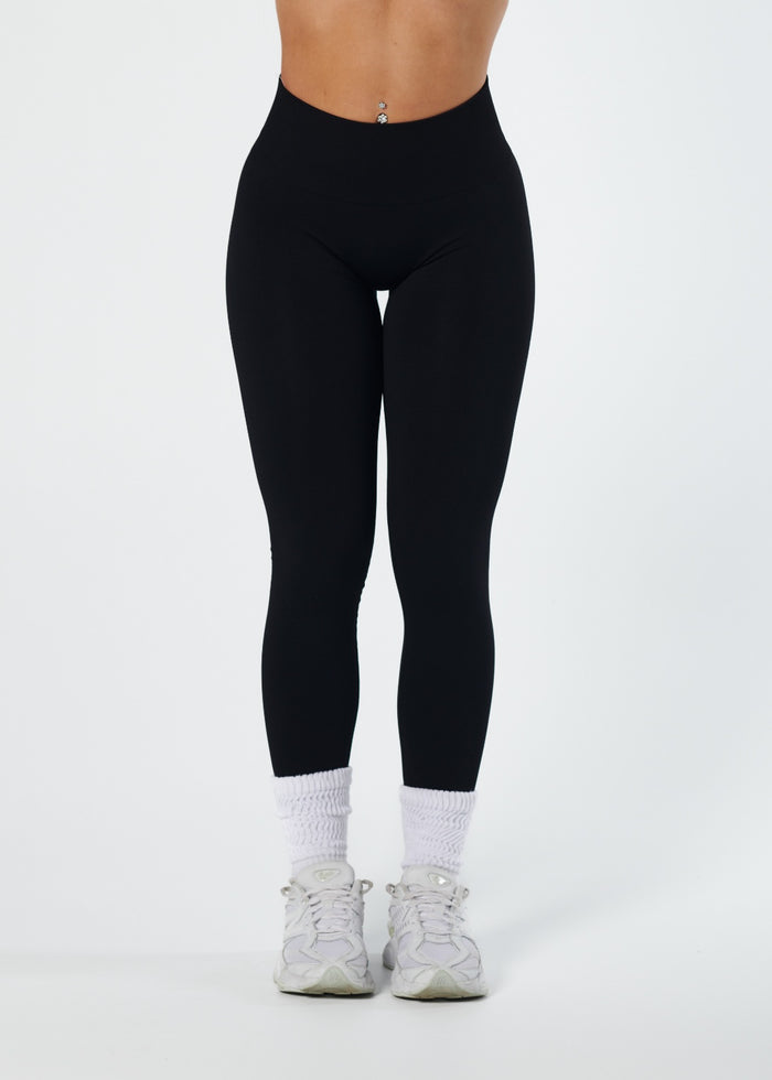 SHAPE SIGNATURE LEGGINGS - LIQUORICE