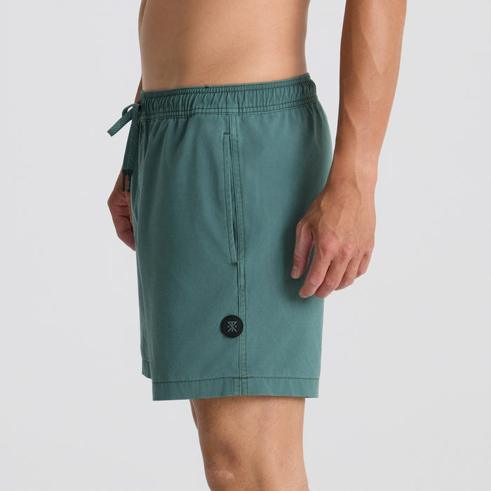 Versatile Roark boardshorts in a dynamic print, perfect for surfing, swimming or exploring tropical destinations.
