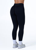 SIGNATURE INVISIBLE SCRUNCH LEGGINGS - LIQUORICE