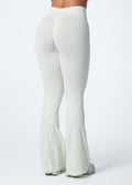 SIGNATURE SCRUNCH FLARES  - VANILLA