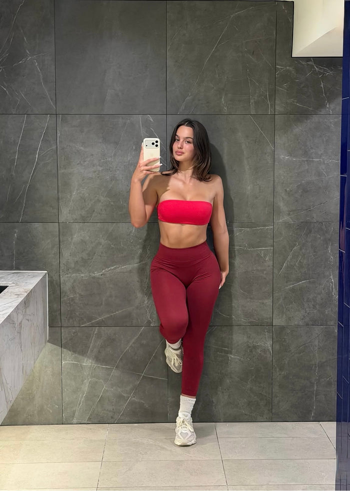 SIGNATURE SCRUNCH LEGGINGS - CHILLI