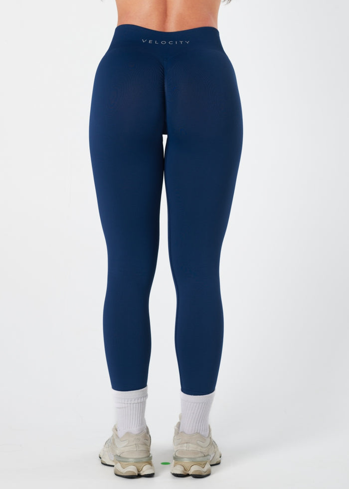 SIGNATURE SCRUNCH LEGGINGS - DEEP BLUE