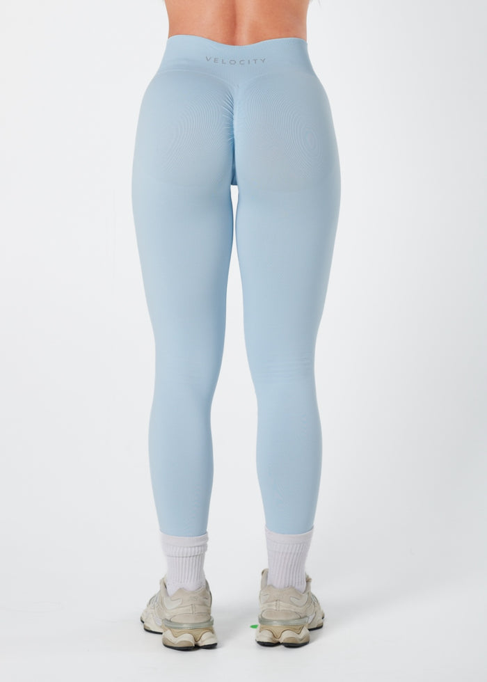 SIGNATURE SCRUNCH LEGGINGS - SKY