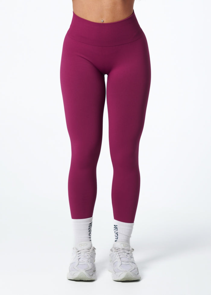 SIGNATURE SCRUNCH LEGGINGS HIGH RISE - BERRY