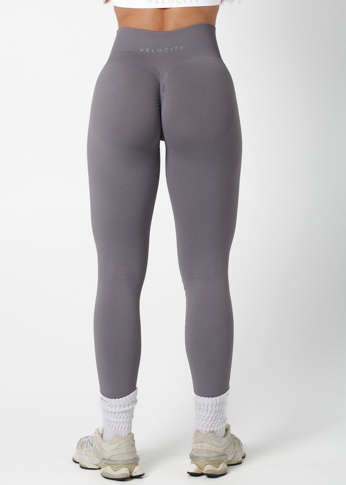 SIGNATURE SCRUNCH LEGGINGS HIGH RISE - GREY