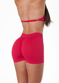SIGNATURE SCRUNCH SHORTS MINI - CHERRY