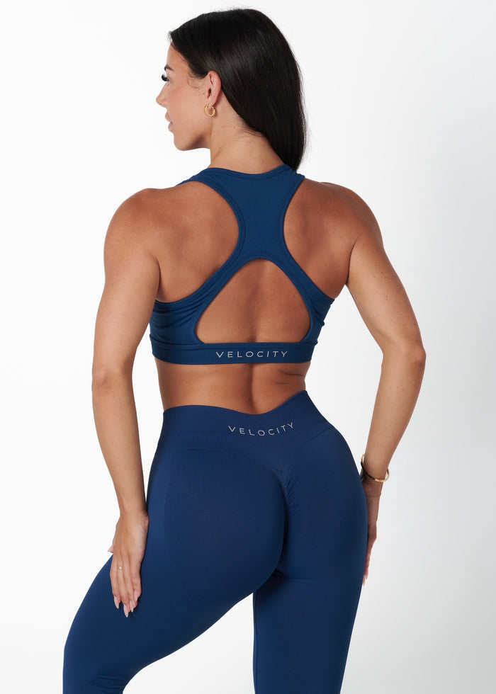 SIGNATURE SPORT BRA - DEEP BLUE