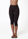 SILHOUETTE SCRUNCH CAPRIS - ESPRESSO