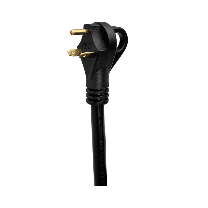 SmartPlug 30 Amp RV Power Cord Plug End with Gold Prongs - Close-Up Detail | United RV Parts
