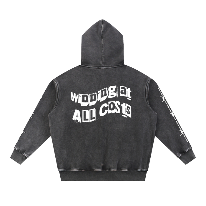 Snow Wash Fleece Oversize Hoodie
