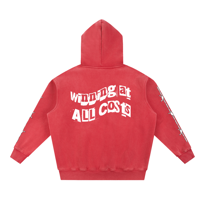 Snow Wash Fleece Oversize Hoodie