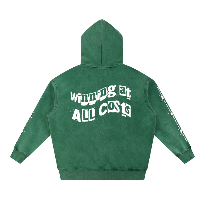 Snow Wash Fleece Oversize Hoodie