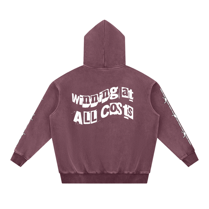 Snow Wash Fleece Oversize Hoodie