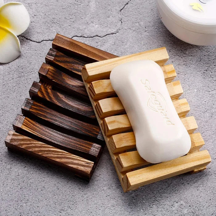 Soap Box Natural Bamboo Dishes Bath Soap Holder Bamboo Case Tray Wooden Prevent Mildew Drain Box