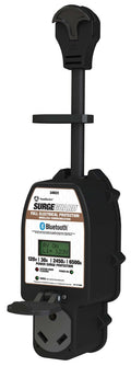 Black Southwire 30 Amp Surge Guard 34931 with Bluetooth - Side View | United RV Parts