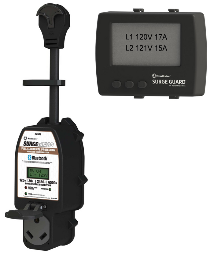 Southwire 30 Amp RV Surge Protector with Bluetooth LCD Display - Product View | United RV Parts