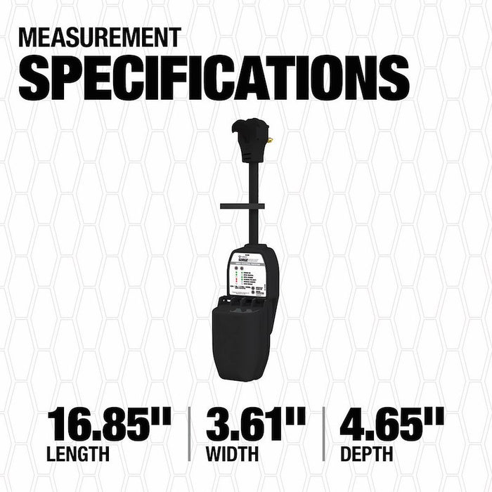 30 Amp RV Surge Guard Measurement Specifications - Dimension Chart | United RV Parts
