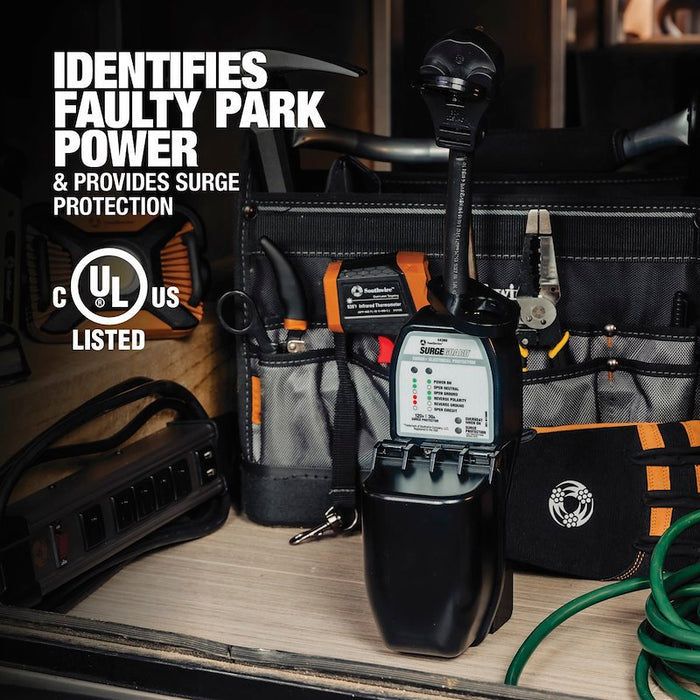 RV Surge Protection in Use - Tool Bag Context with UL Listed Certification | United RV Parts