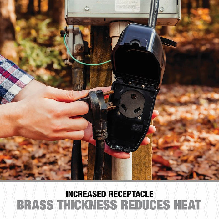 Brass Receptacle Thickness - Heat Reduction Feature Detail View | United RV Parts