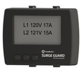 Black Southwire Surge Guard 40301 Wireless LCD Display showing voltage readings - Front View | United RV Parts