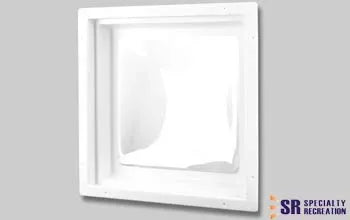 Clear White RV Skylight Inner Dome 22x22 N2222D - Front View | United RV Parts
