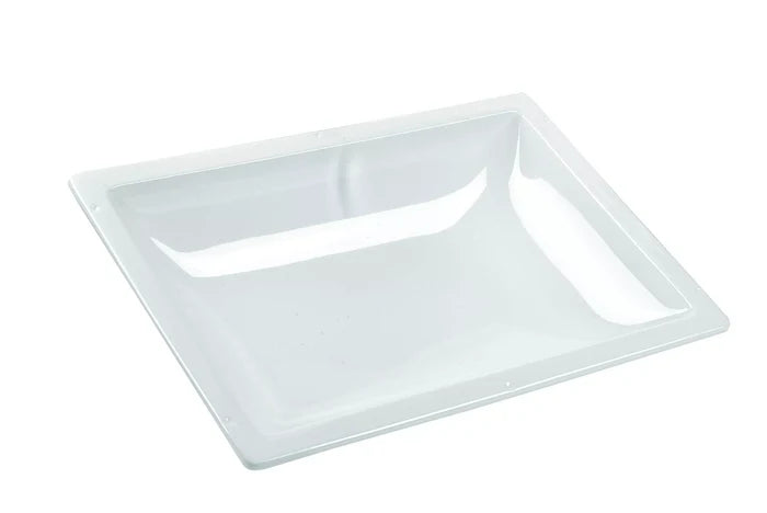 White Acrylic RV Skylight Inner Dome N2230 22x30 - Angled Top View | United RV Parts