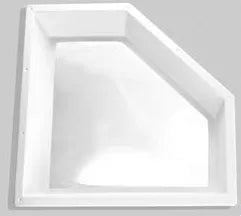 Clear Acrylic RV Skylight Inner Dome Neo Angle 20x8 NN208D - Top Angle View | United RV Parts