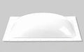 White Acrylic Low Profile RV Skylight 14x22 - Top Angle View | United RV Parts