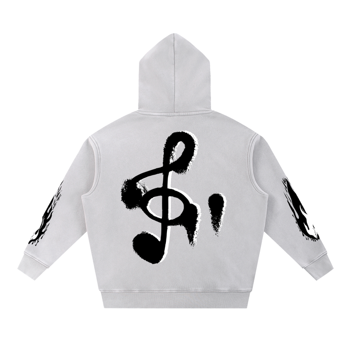 (Spliph) Snow Wash Fleece Oversize Hoodie