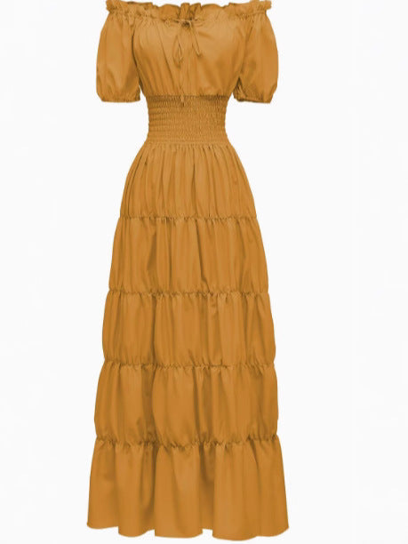 Spring 2025 Medieval Literary Retro dress Stage Dress Cocktail Party Evening Dress