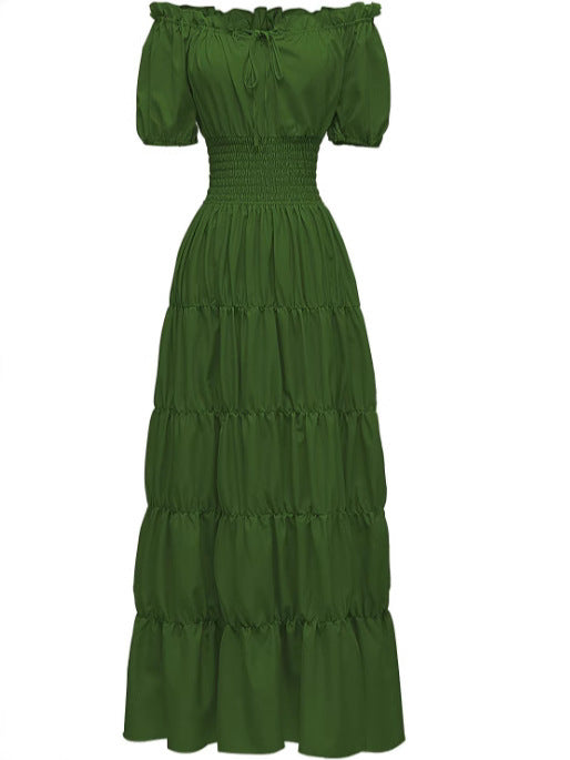 Spring 2025 Medieval Literary Retro dress Stage Dress Cocktail Party Evening Dress