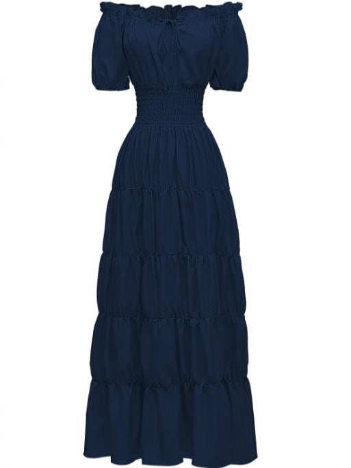 Spring 2025 Medieval Literary Retro dress Stage Dress Cocktail Party Evening Dress