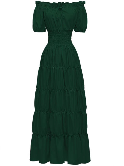Spring 2025 Medieval Literary Retro dress Stage Dress Cocktail Party Evening Dress