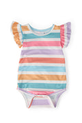 Spring Stripes S/S Flutter Bodysuit-Mila & Rose ®