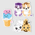 "Squishy Couples" Vinyl Decal Set of 3