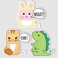 "Squishy Favorites" Vinyl Decal Set of 3