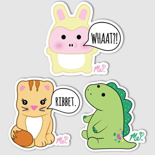 "Squishy Favorites" Vinyl Decal Set of 3