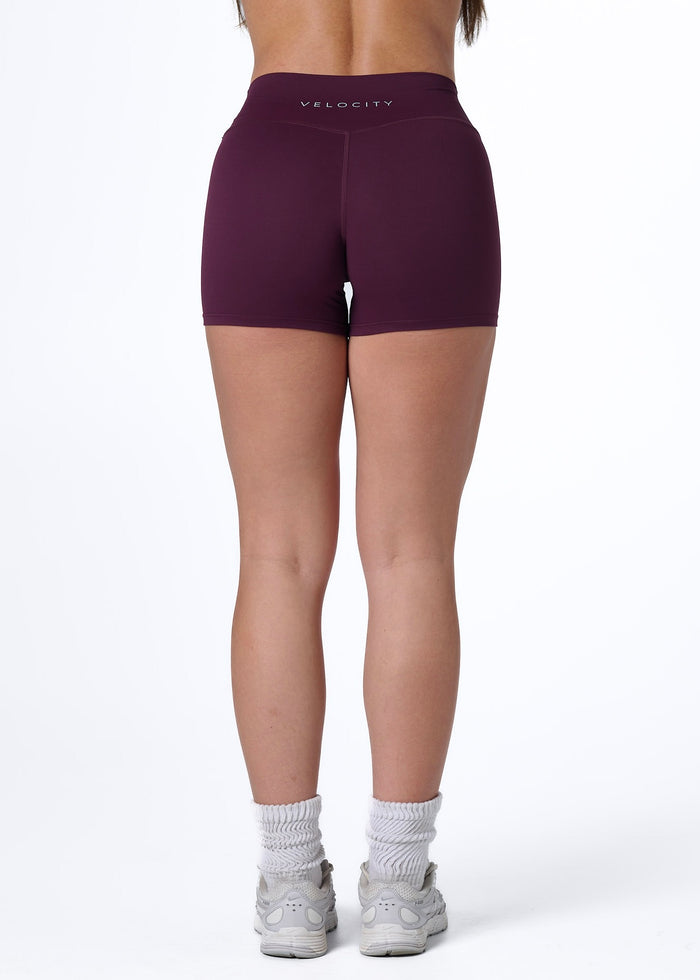 SS MINI SHORTS - PLUM