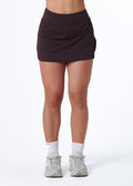 SS SKORT - ESPRESSO