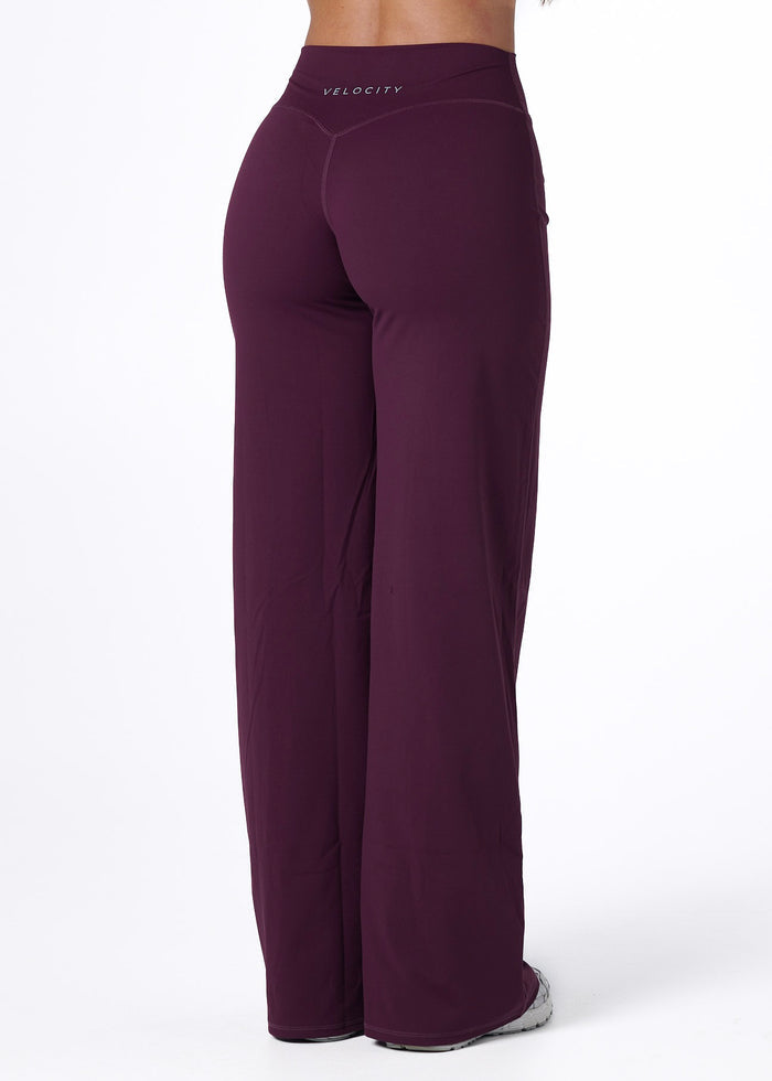 SS STRAIGHT LEG LEGGINGS - PLUM