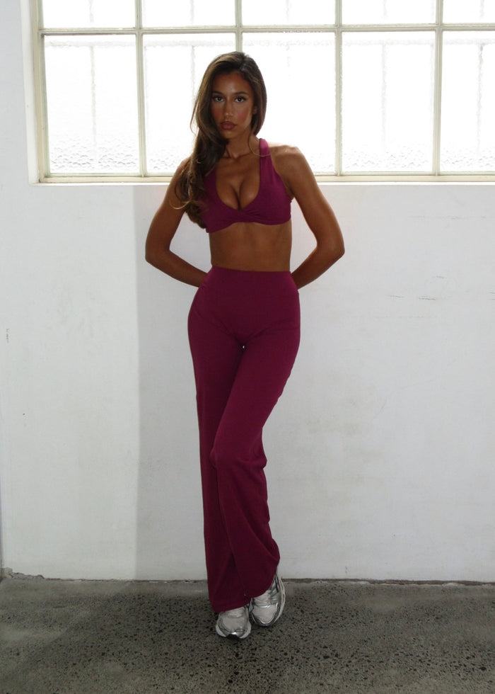 SS TWIST BRA - BERRY