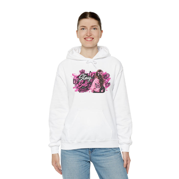 Stay Soft Girl Hooded Sweatshirt – Pink Floral Softcore Streetwear