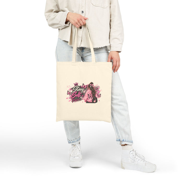 Stay Soft Pink Anime Tote