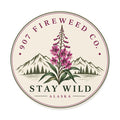 Stay Wild Alaska Sticker | 3" Fireweed Vinyl Sticker