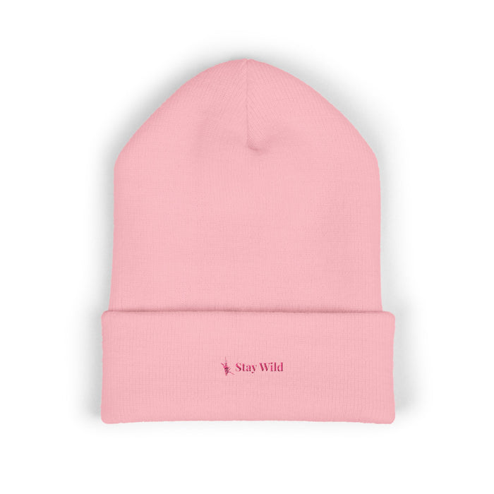 Stay Wild Embroidered Beanie | Alaska Inspired Cuffed Beanie
