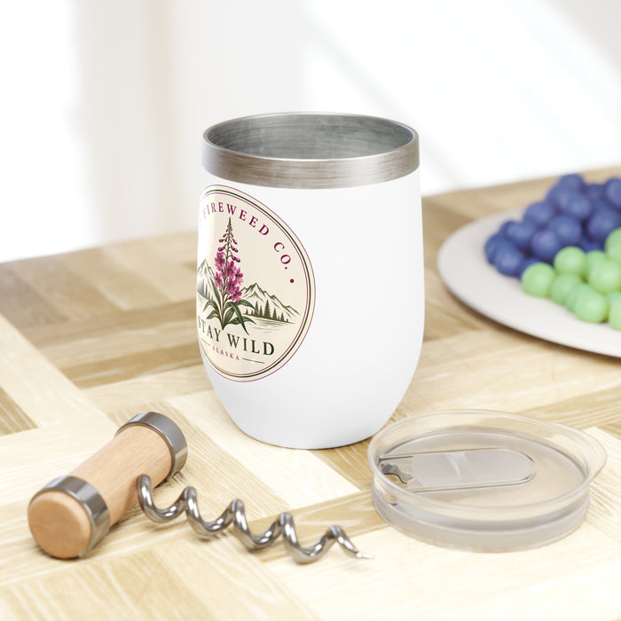 Stay Wild Wine Tumbler | 12 oz Insulated Alaska Tumbler
