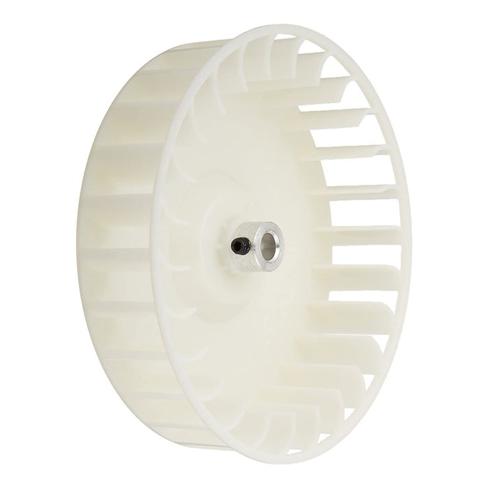 White Plastic Suburban Furnace Combustion Wheel 521235 5-Inch - Front Angle | United RV Parts